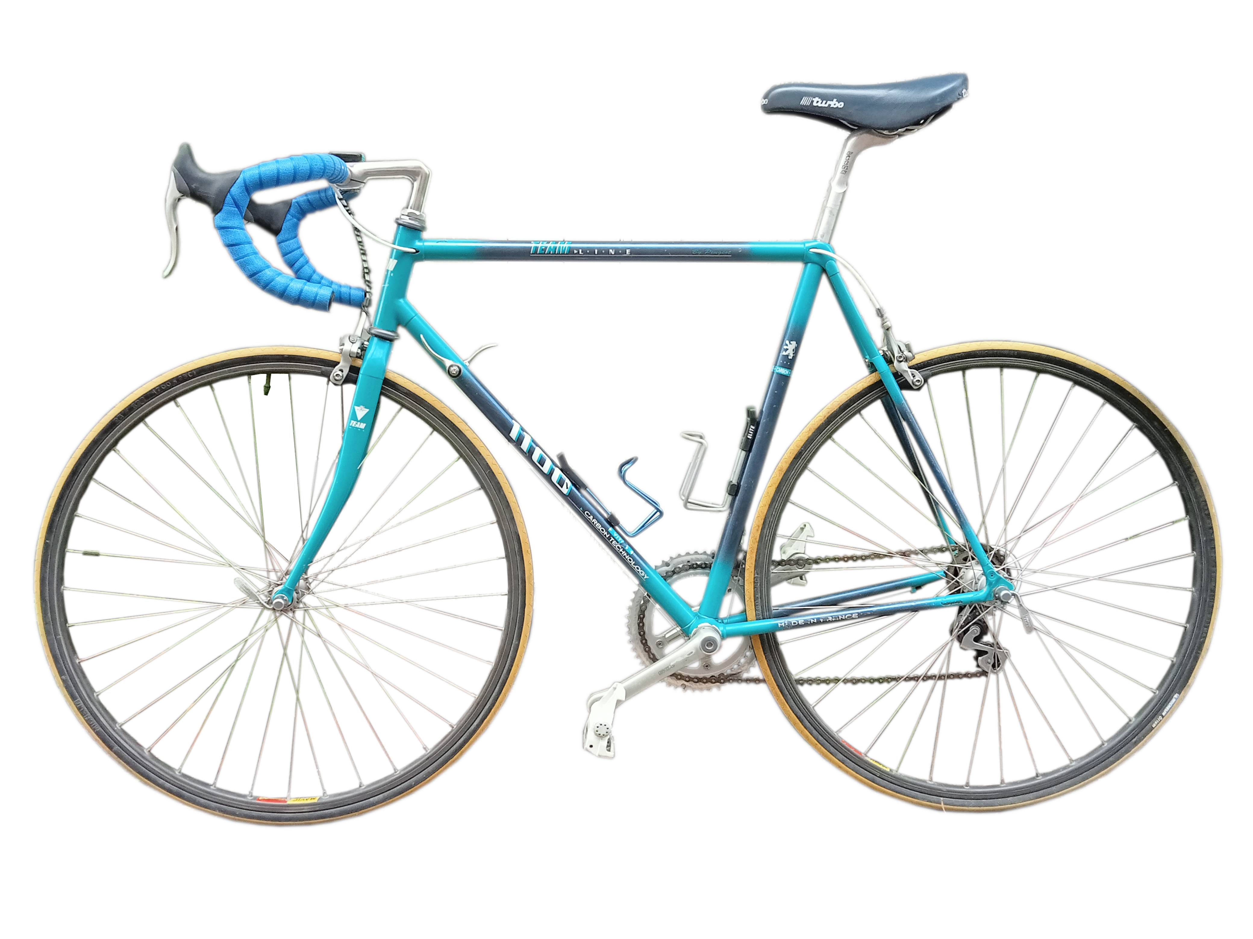 Vélo Peugeot Team Line 1100 Carbon T55 Réstauré, 90's vintage